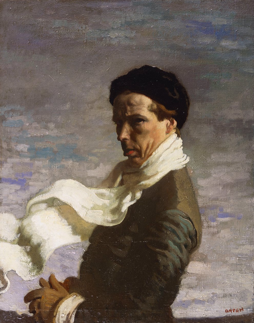 En ung mann fra vesten, selvportrett, 1909 av William Orpen
