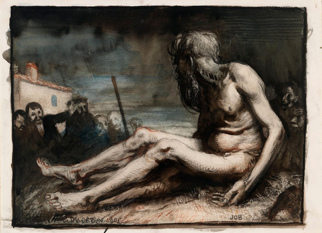 Job på møkkhaugen av William Orpen