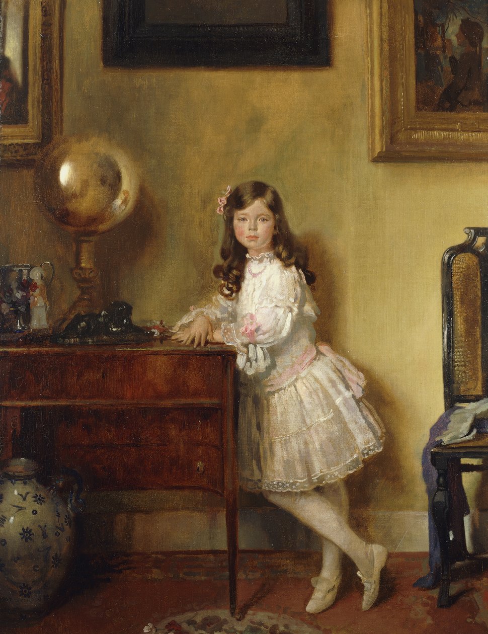 Frøken Annie Harmsworth i et interiør, 1907 av William Orpen