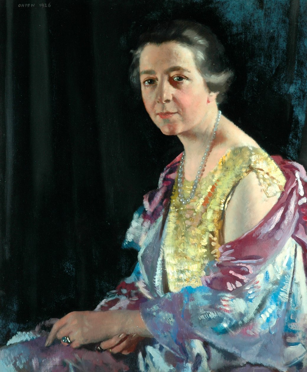 Fru Thomas Howarth, 1926 av William Orpen
