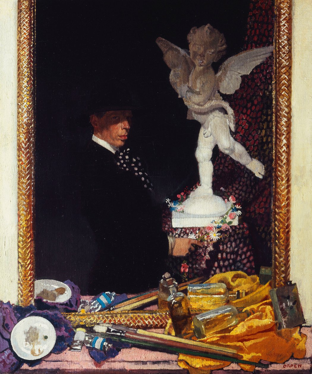 Meg selv og Amor, 1910 av William Orpen