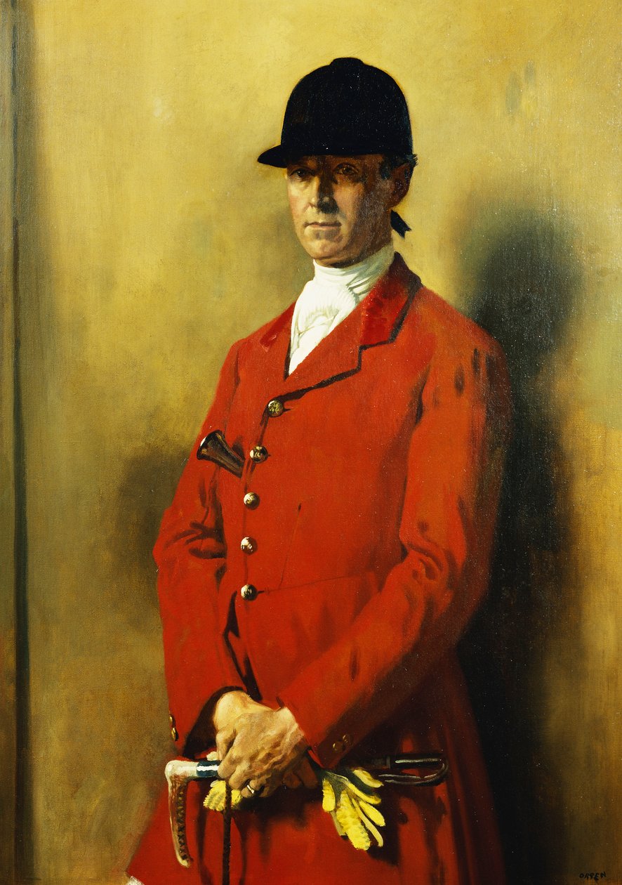 Portrett av Captain Marshall Roberts, Master of the Fox Hounds, 1926 av William Orpen