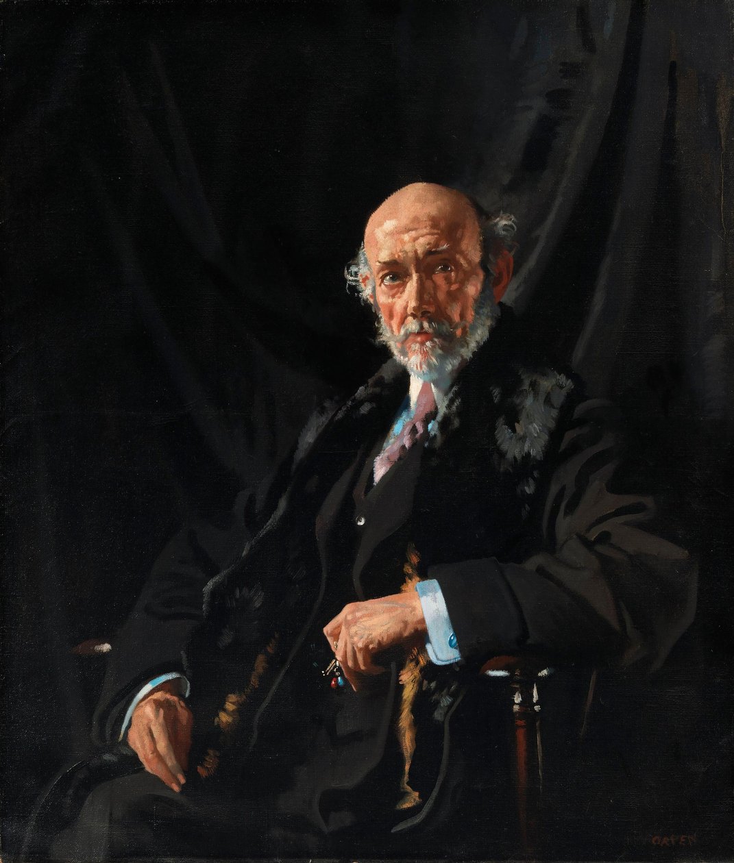 Portrett av dr. E. J. Dillon, krigskorrespondent og publisist av William Orpen