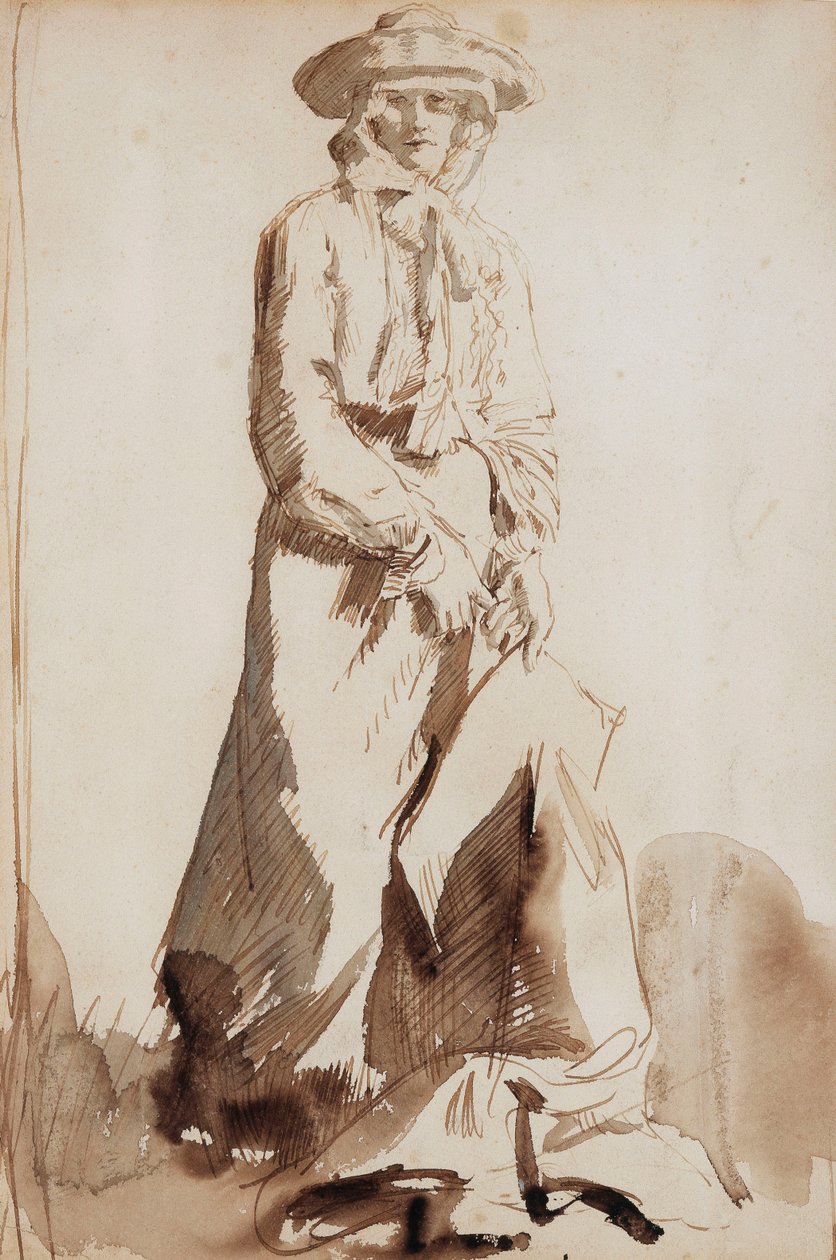 Portrett av Grace, kunstnerens kone, av William Orpen