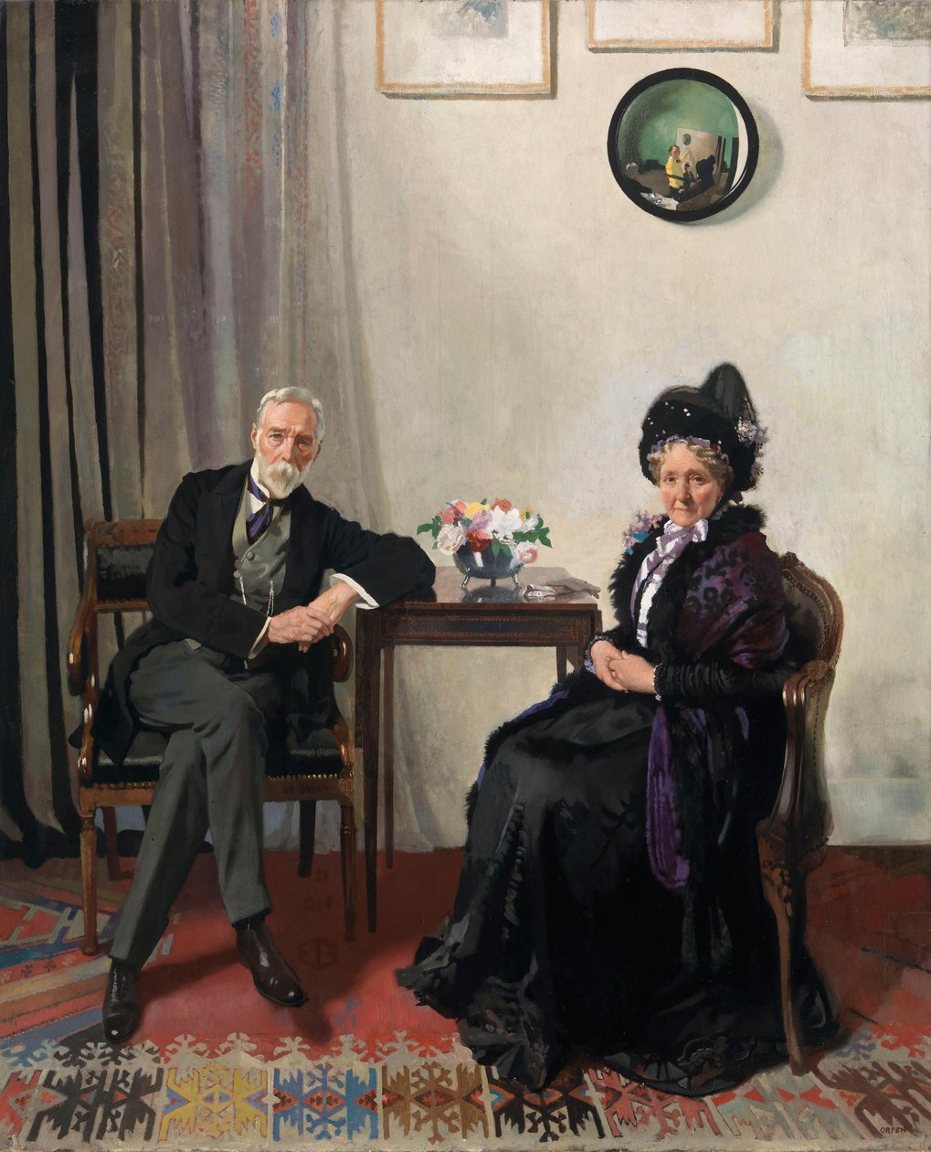 Portrett av kunstnerens foreldre av William Orpen
