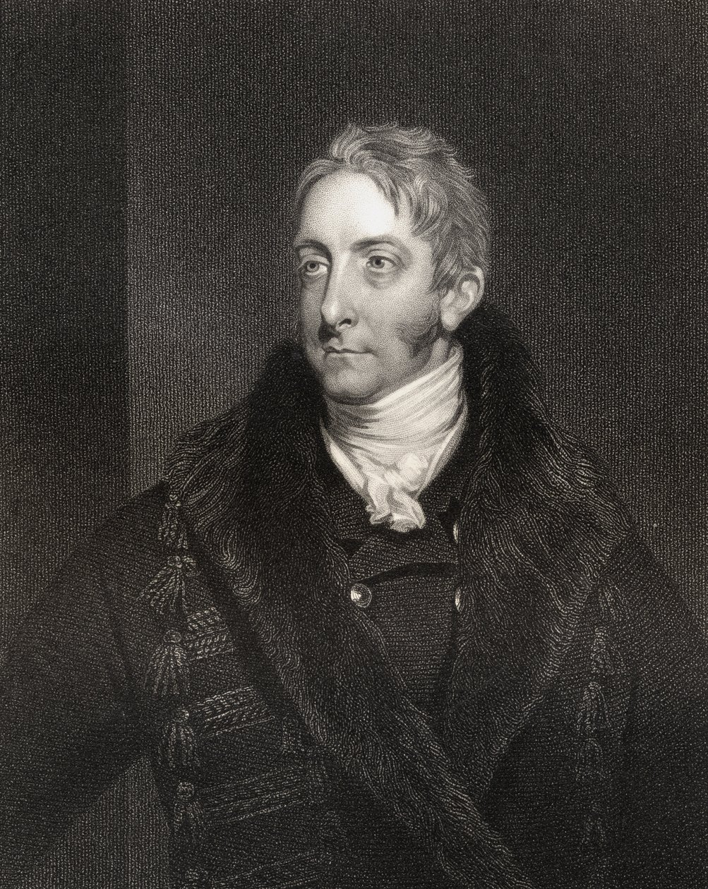 Cropley Ashley Cooper, 6. jarl av Shaftesbury, gravert av W. Holl (1807-71), fra 
