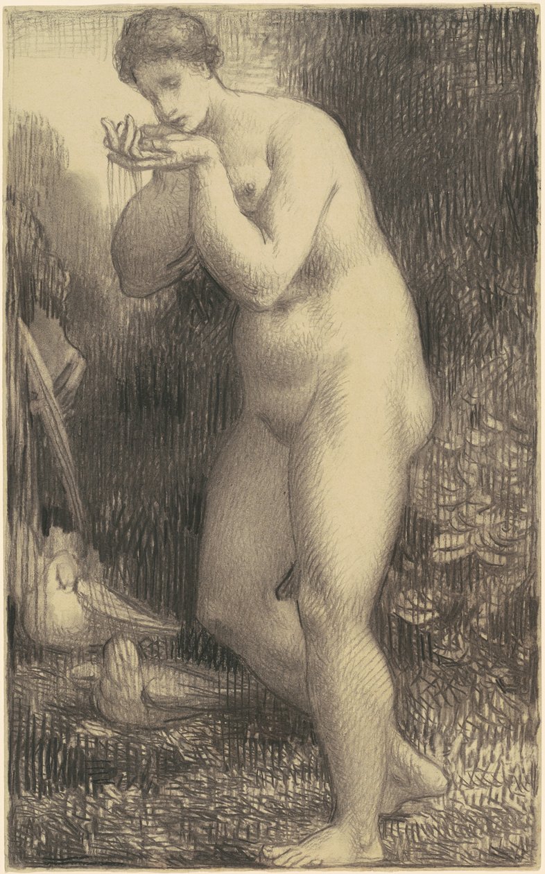 Nakendrikker ved en fontene av William P. Babcock