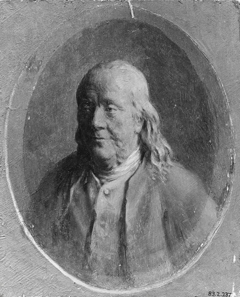 Portrett av Benjamin Franklin, ca. 1870-80. av William P. Babcock