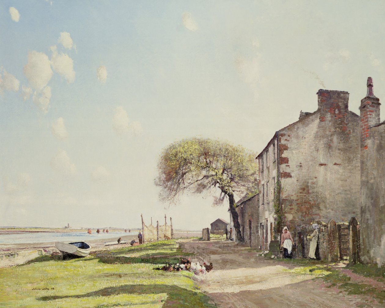 En Lancashire Village av William Page Atkinson Wells