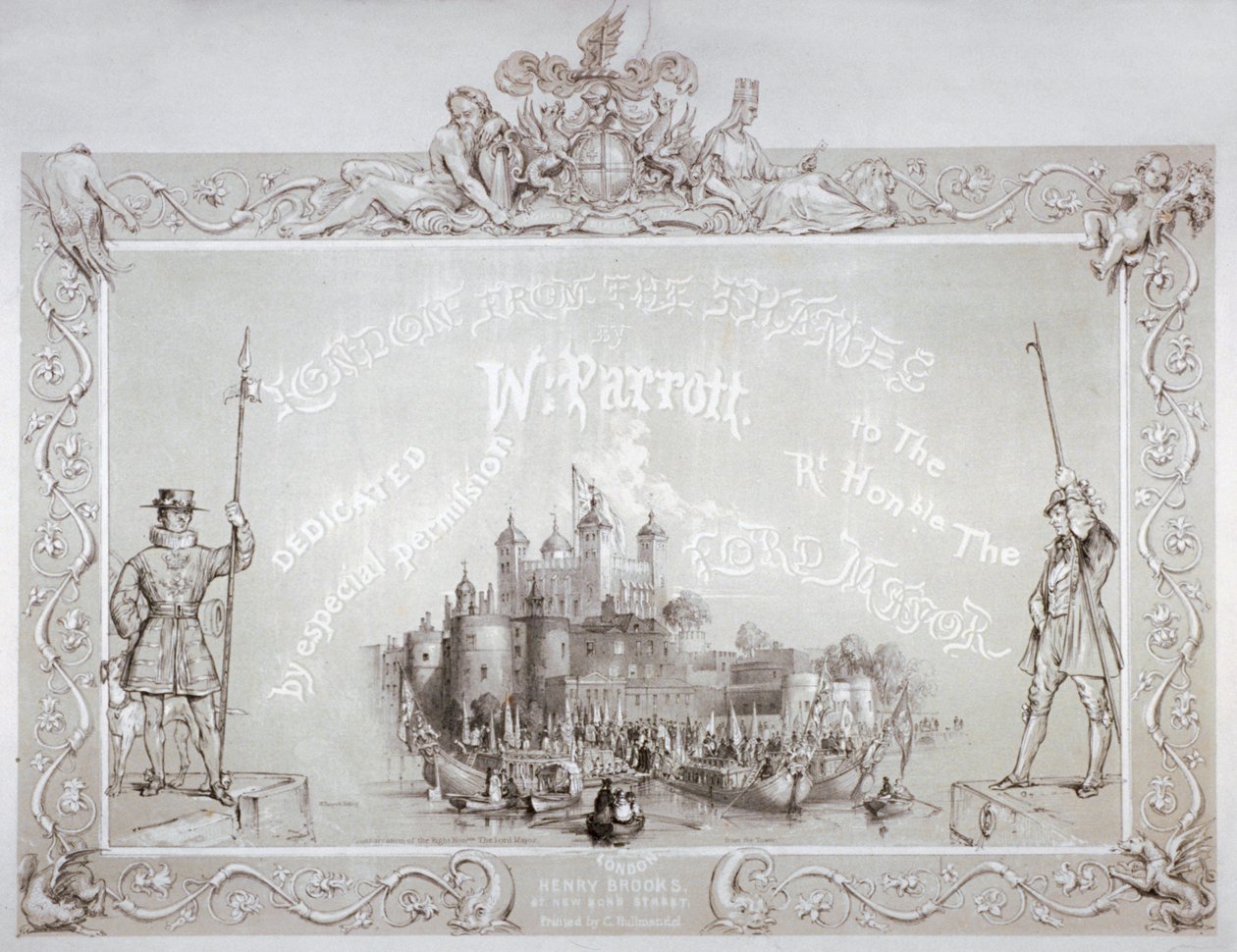 Lord Mayor Thomas Johnson og hans følge på vei fra Tower of London, 1840 av William Parrott