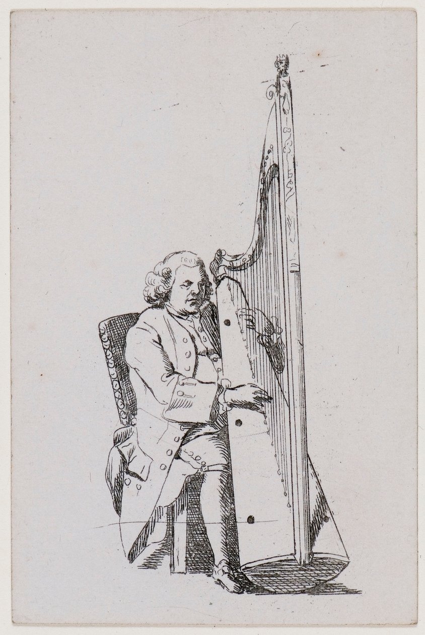 John Parry spiller harpe, c1760-1780. av William Parry