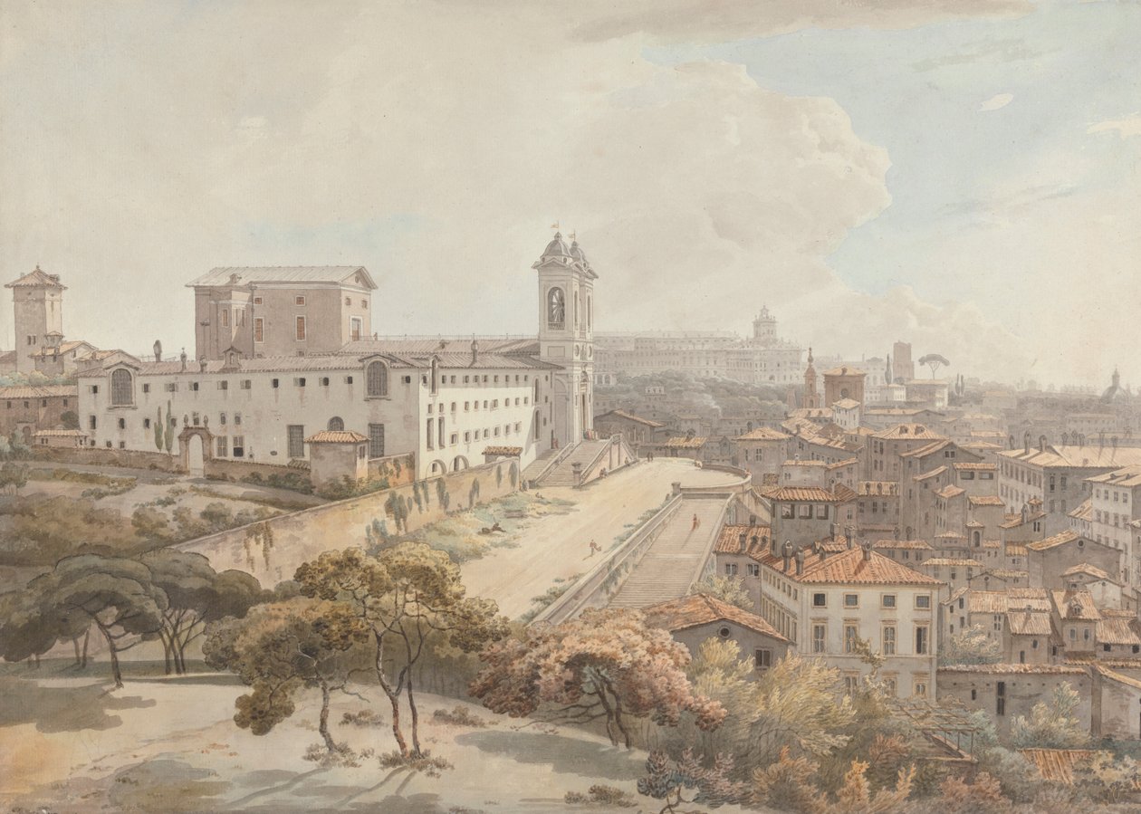 En utsikt over Roma tatt fra Pincio av William Pars