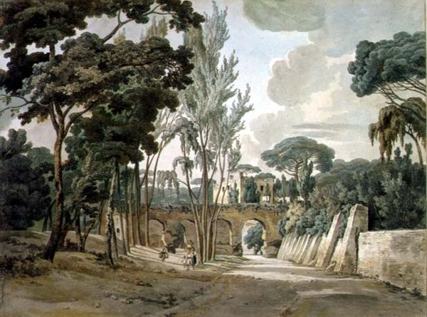 Gamle akvadukter nær Capodichino, Napoli, 1780-1782 av William Pars
