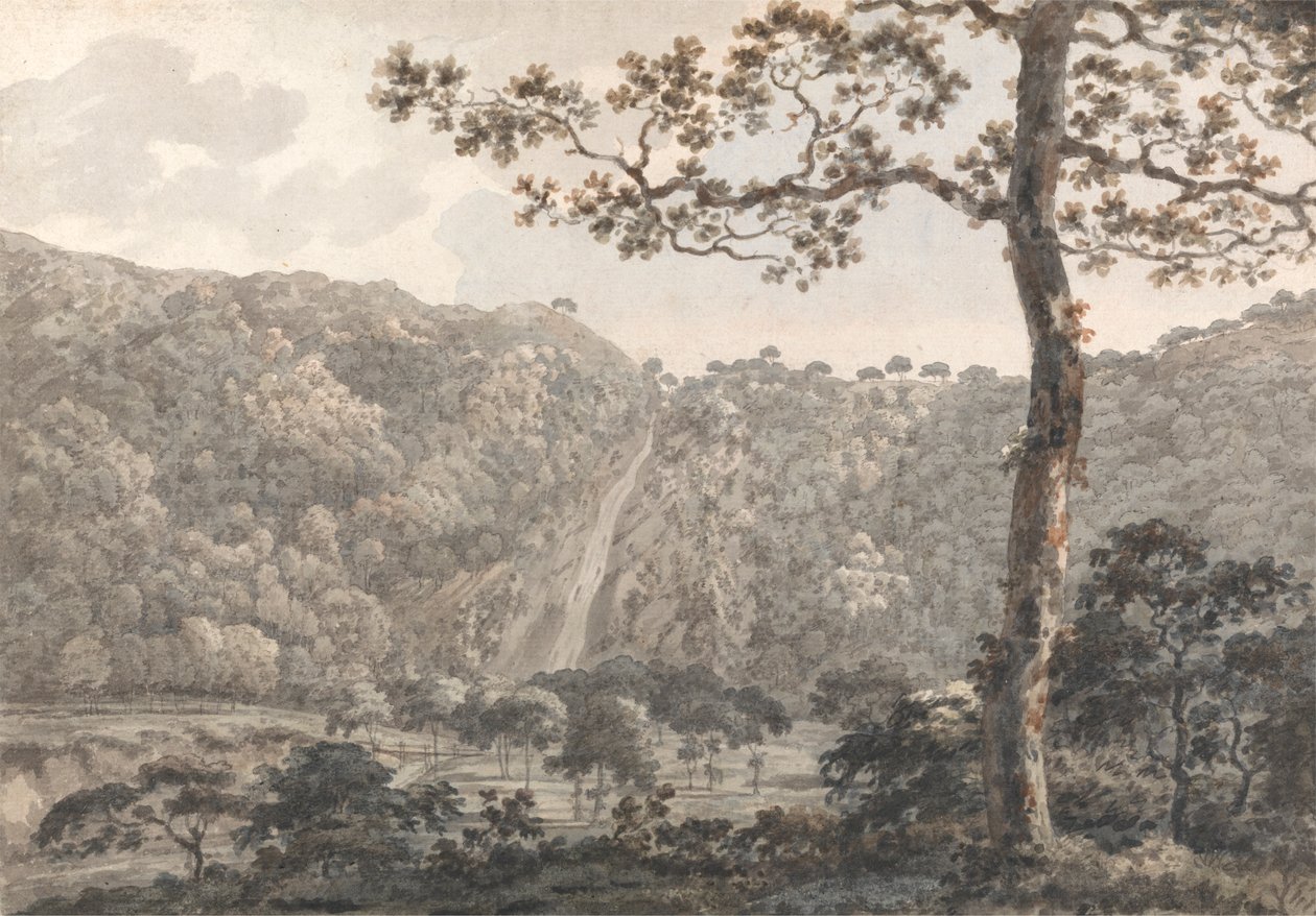 Fallene ved Powerscourt, Co. Wicklow, Irland av William Pars