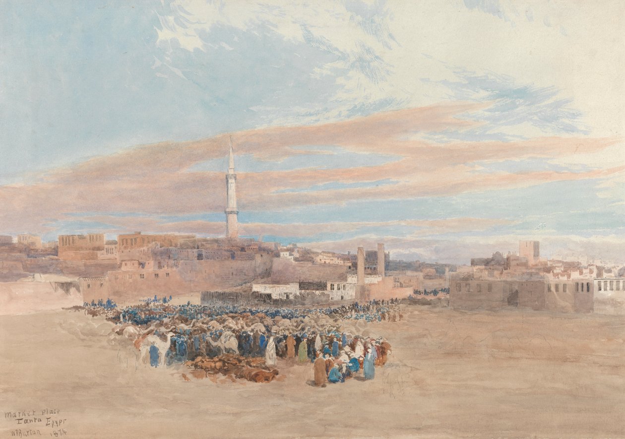 Markedsplassen, Tanta, Egypt av William Paton Burton