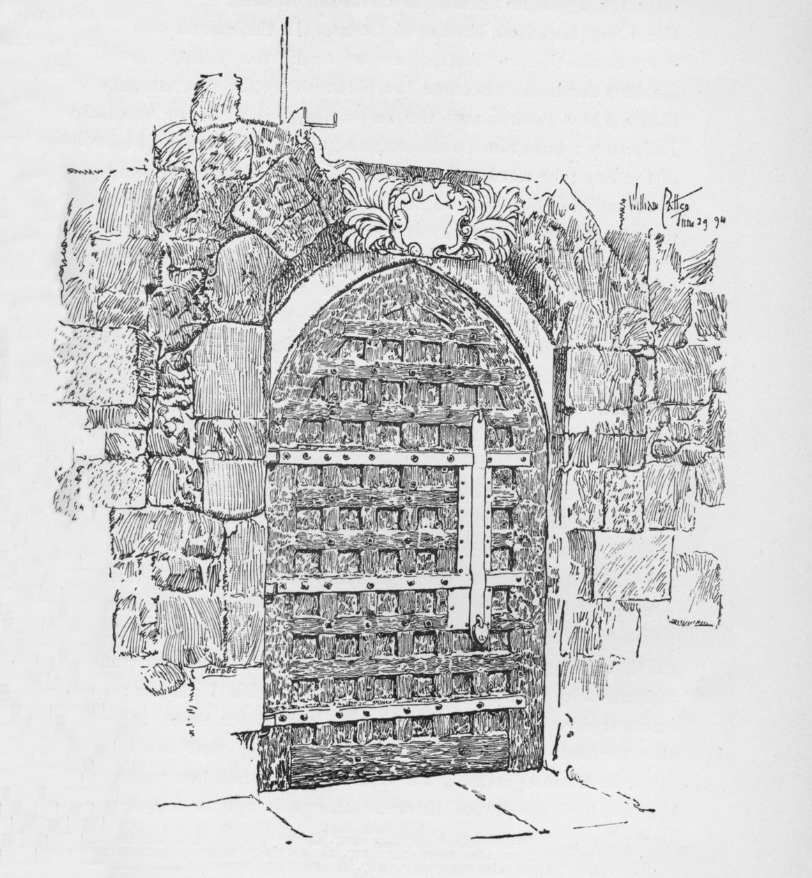 Dør til kapellet til Edward The Confessor, Now Pyx Office, c1897 av William Patten
