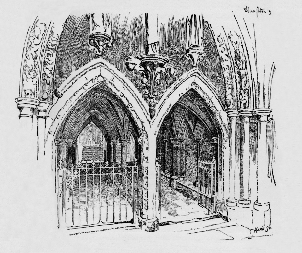 Inngang til kapittelhuset, c1897 av William Patten