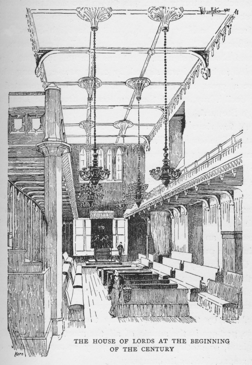 The House of Lords ved begynnelsen av århundret, c1897 av William Patten