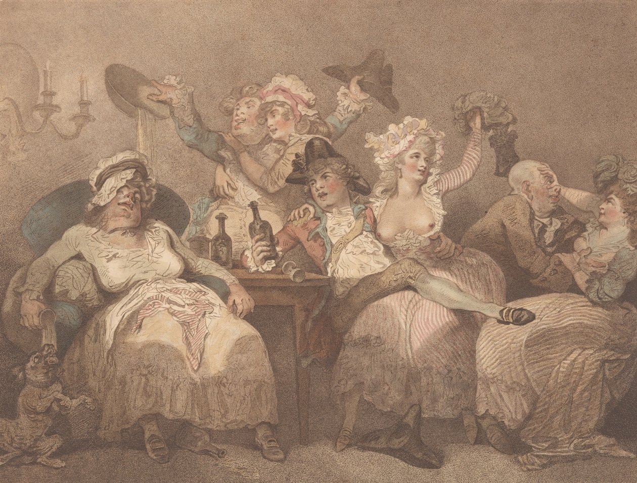 En skisse fra naturen, 24. januar 1784. av William Paulet Carey