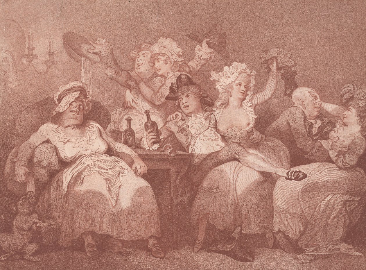 En skisse fra naturen, 24. januar 1784. av William Paulet Carey
