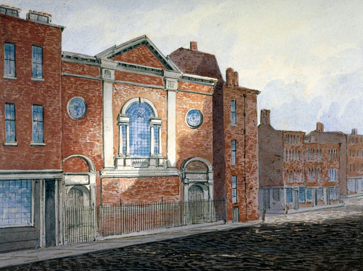 Church of St Alfege, London Wall, London, c1814 av William Pearson