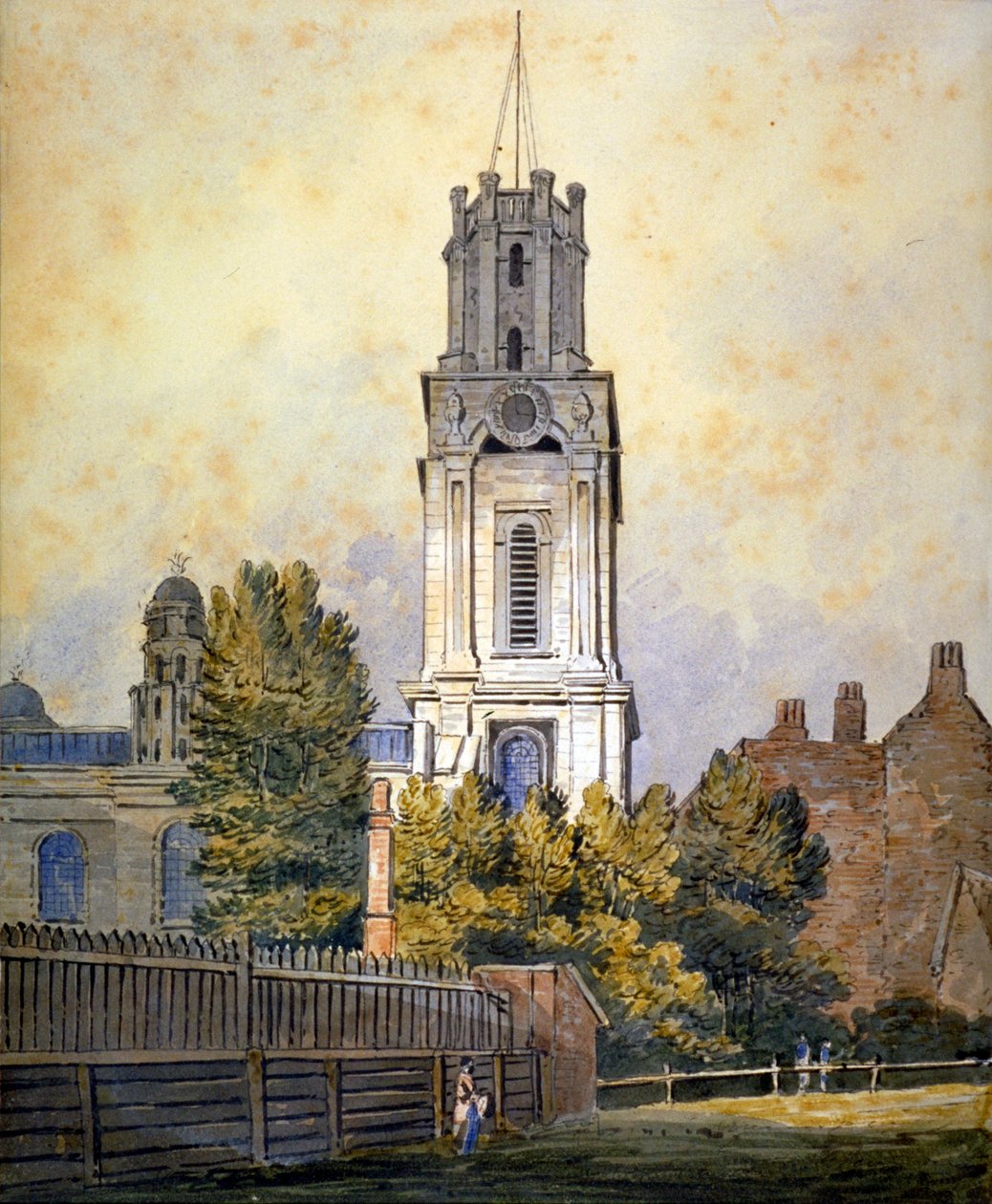 Church of St George in the East, Stepney, London, c1815 av William Pearson