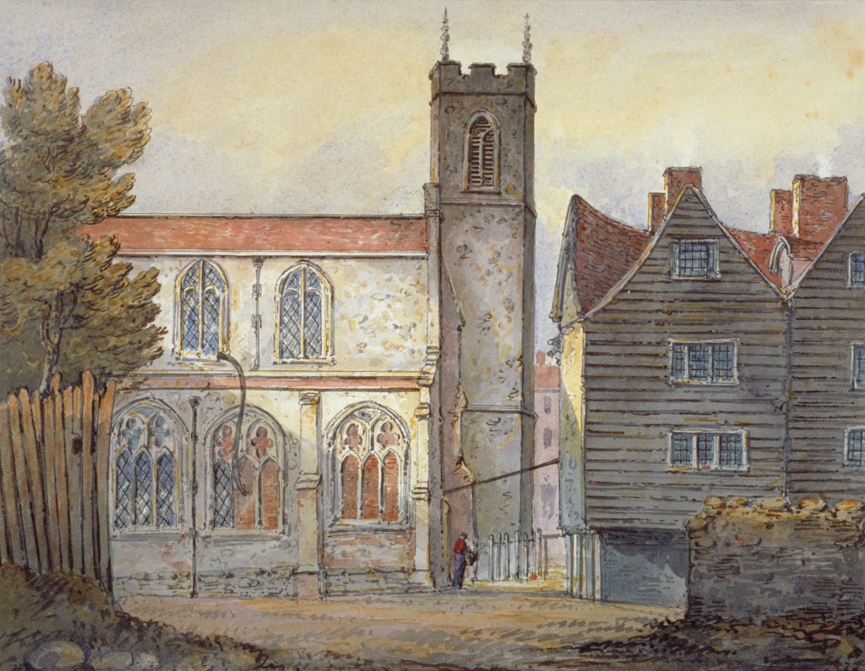 Church of St Katherine ved Tower, Stepney, London, 1815 av William Pearson