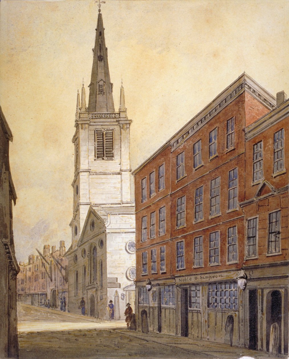 Church of St Margaret Pattens, Eastcheap, City of London, 1815. av William Pearson