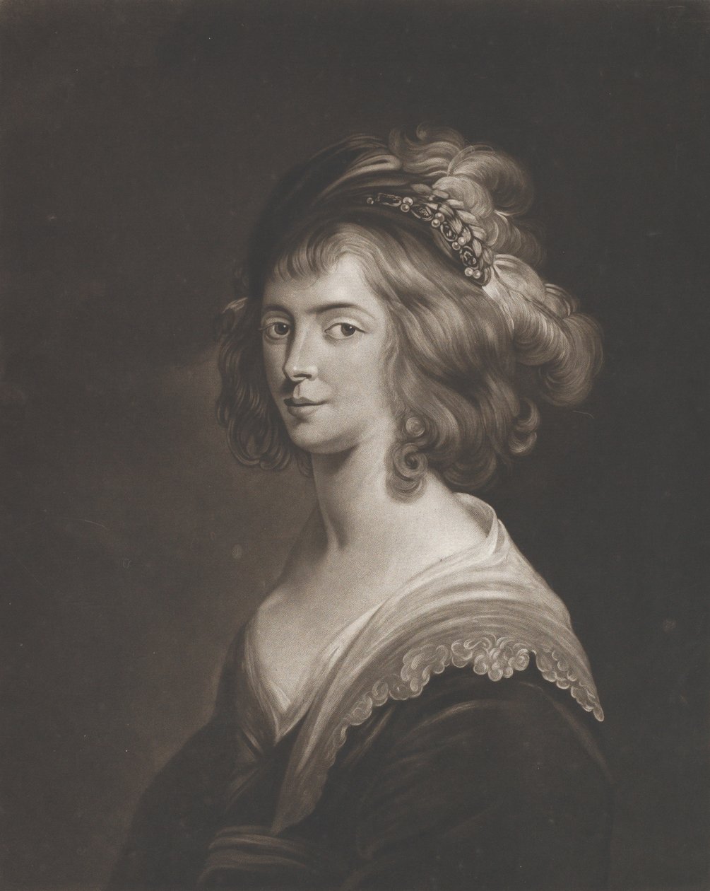 Portrett av Susanna Lunden, søster til Helena Fourment, 1769. av William Pether