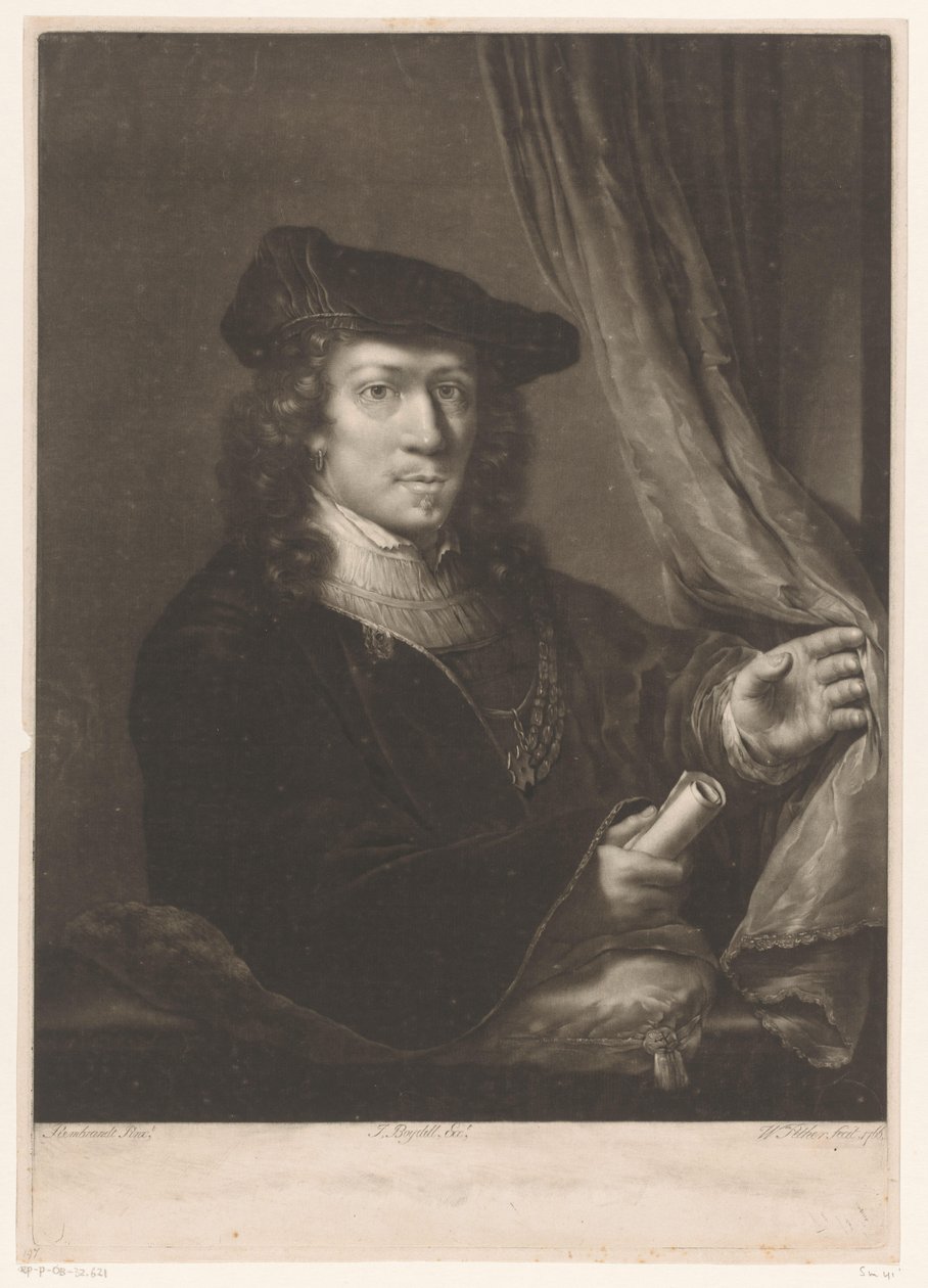 Portrett av en ukjent mann av William Pether