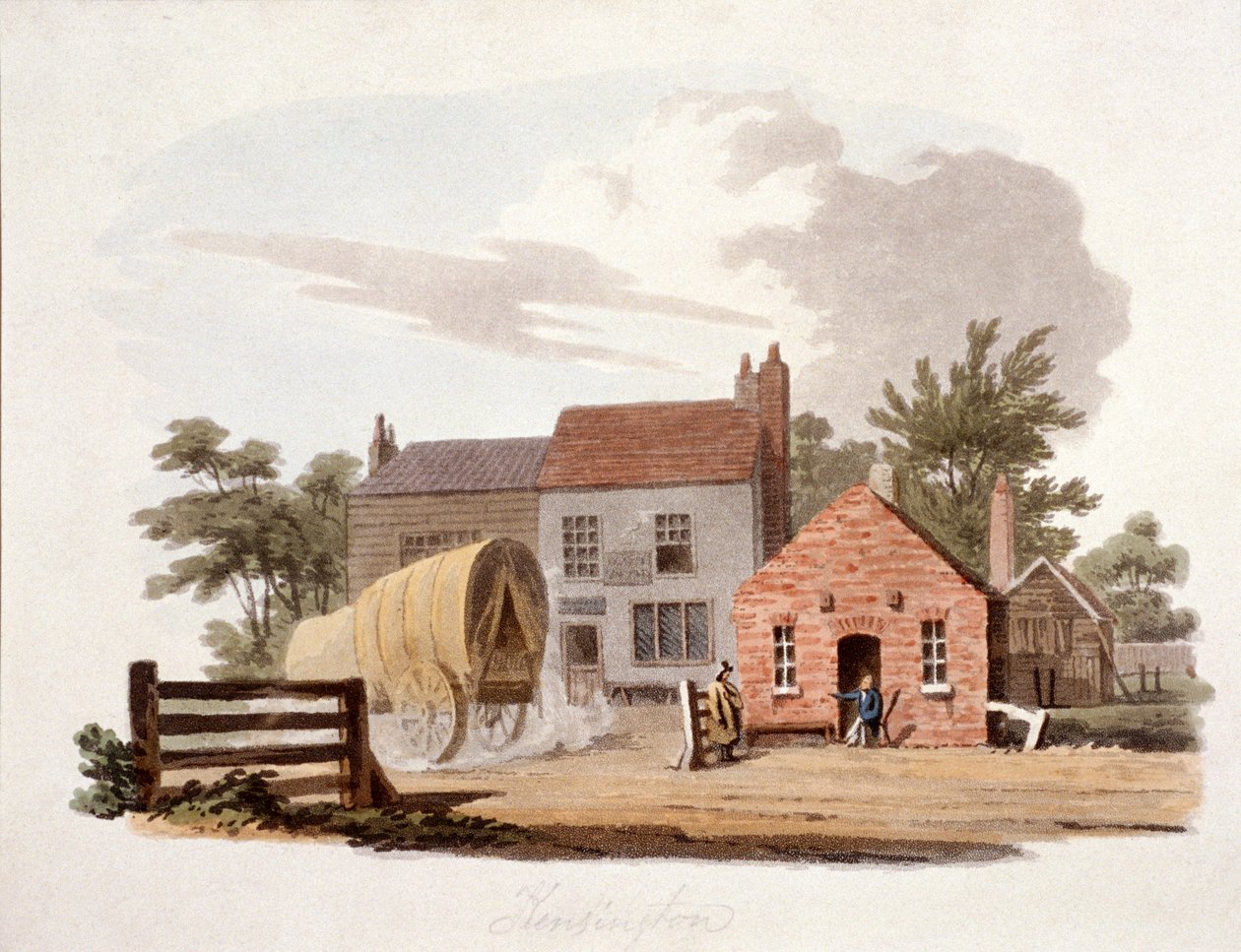 Kensington Turnpike, London, c1810 av William Pickett