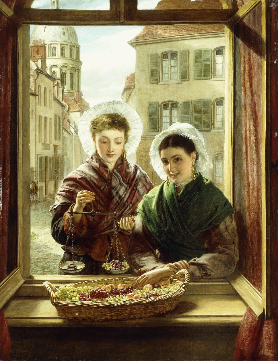 Ved mitt vindu, Boulogne, 1872 av William Powell Frith
