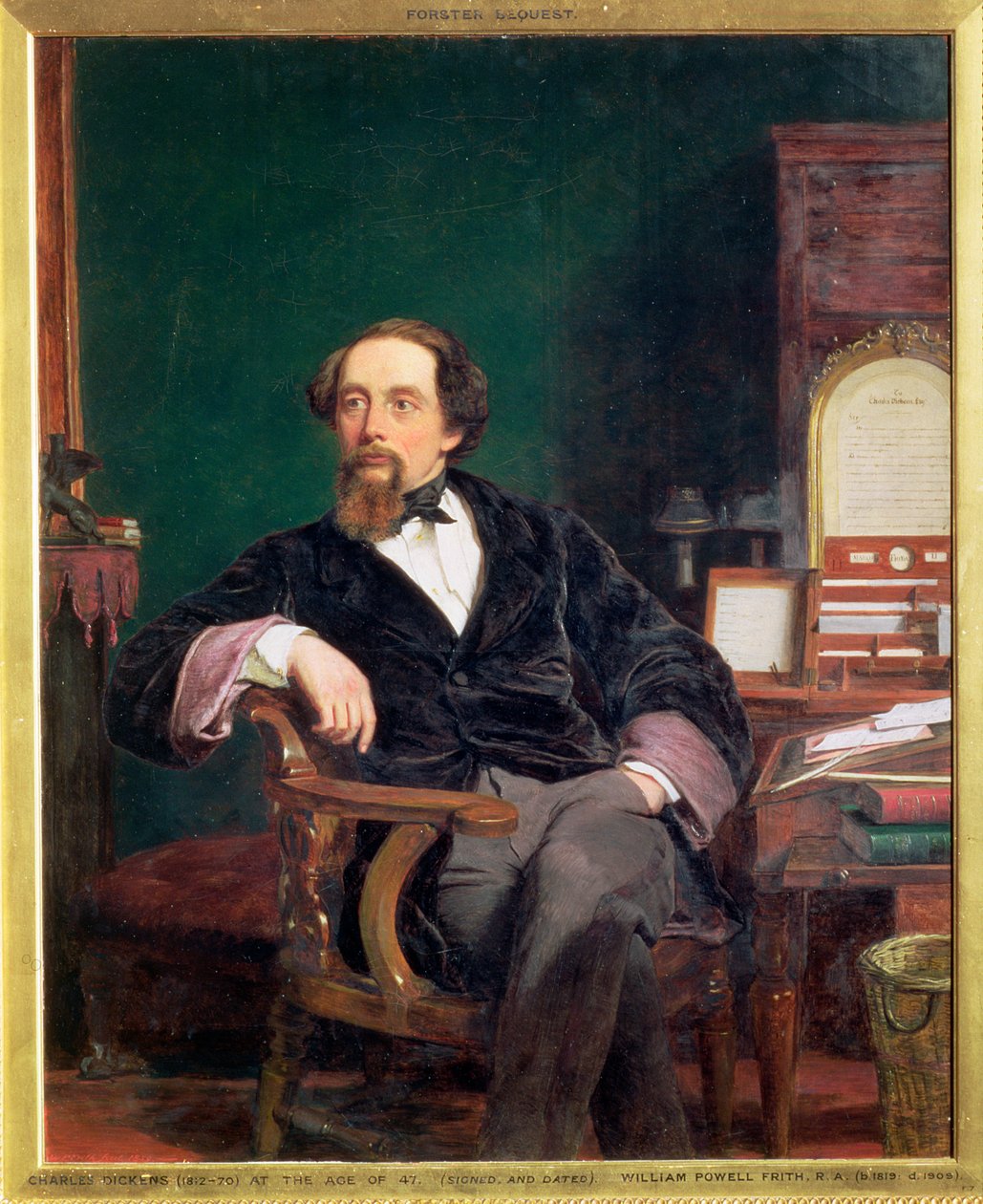 Charles Dickens , engelsk forfatter, 1800-tallet av William Powell Frith