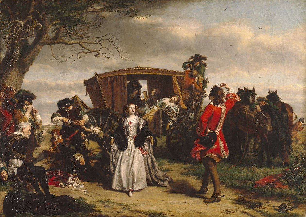 Claude Duval, illustrasjon fra 'Macaulay's History of England' (olje på lerret) av William Powell Frith