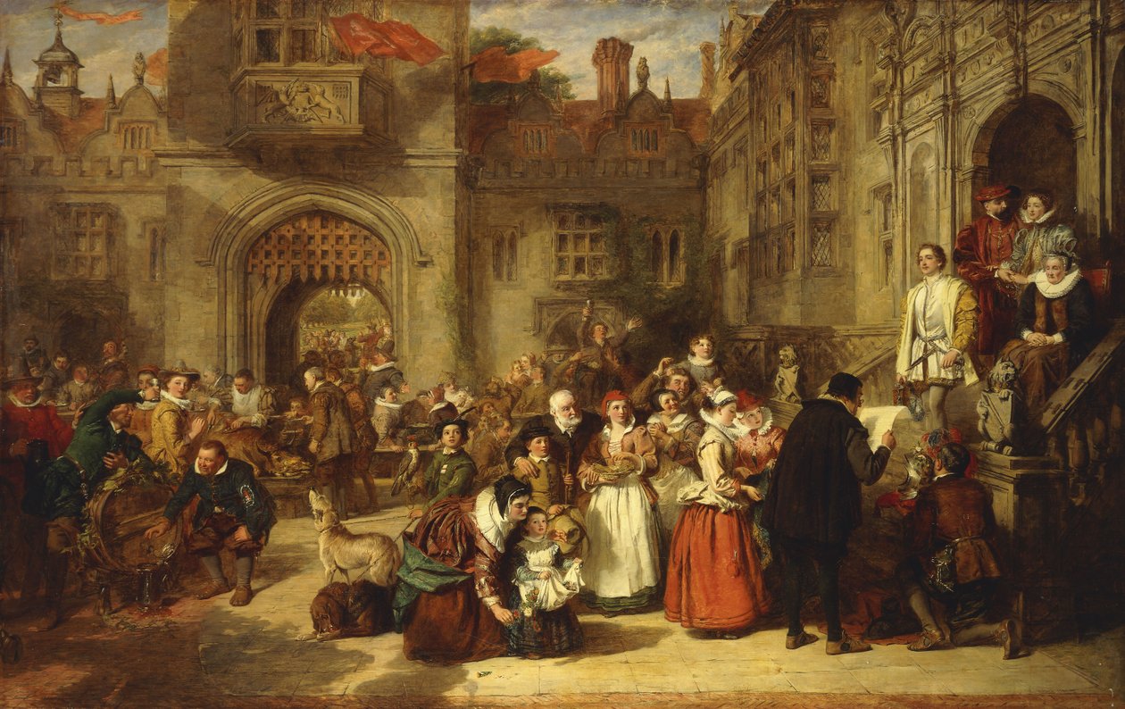Kommer til alder i gammel tid, 1849 av William Powell Frith