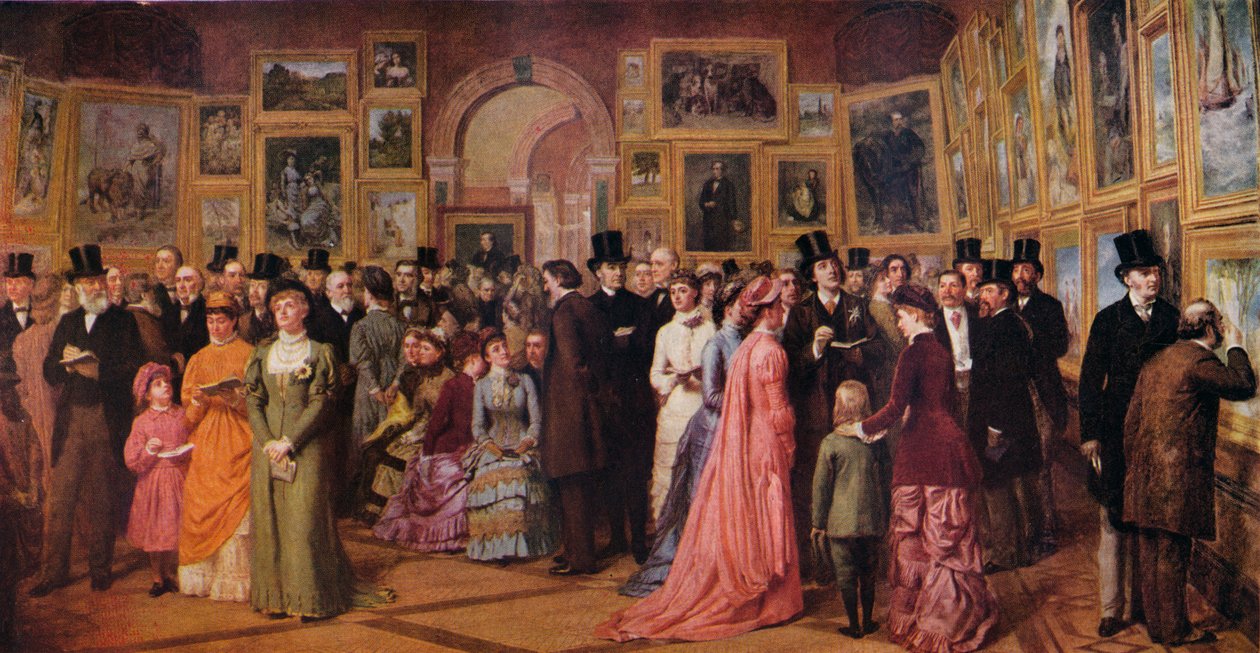 Privat utsikt ved Royal Academy, 1881, 1883 1935 av William Powell Frith