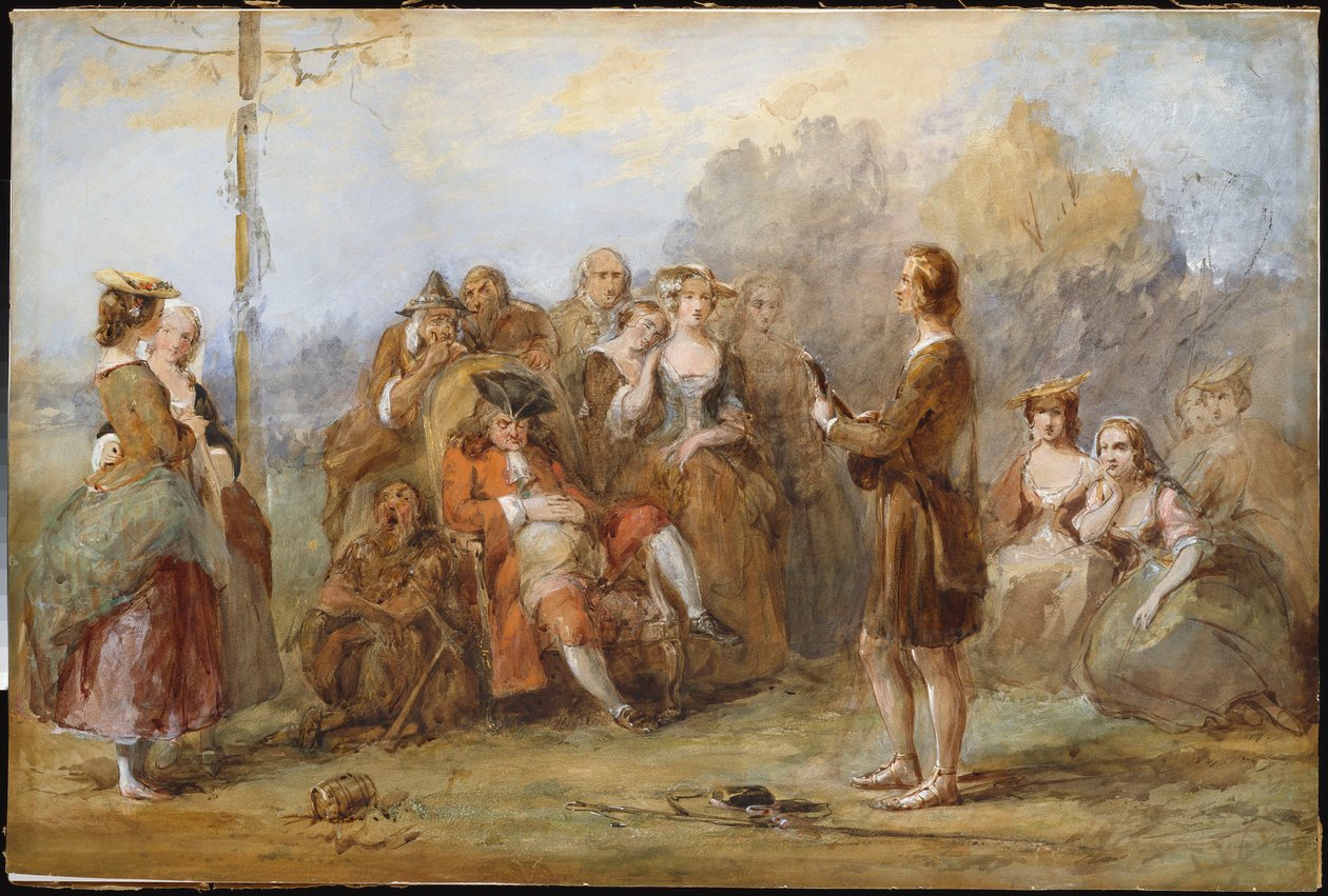 Minstrel, 1840-tallet av William Powell Frith