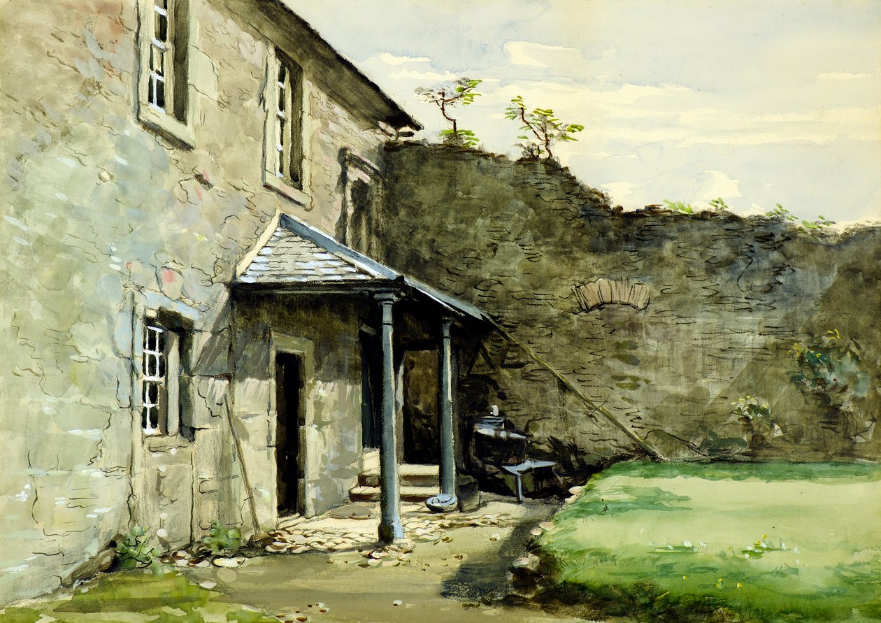 The Porch, Mains Castle eller Courtyard with Porch, Mains Castle av William Proudfoot