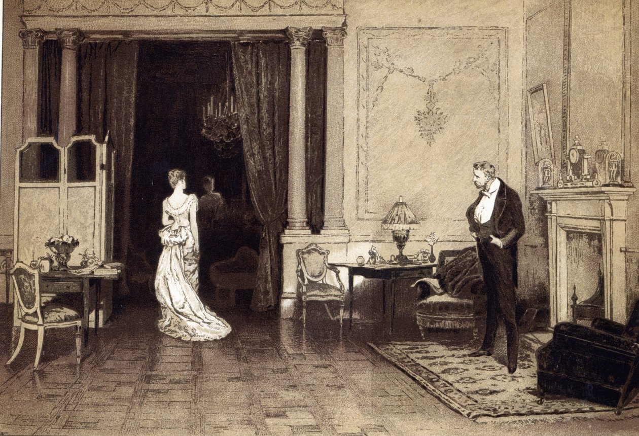 The First Cloud, fra "Leisure Hour" av William Quiller (after) Orchardson