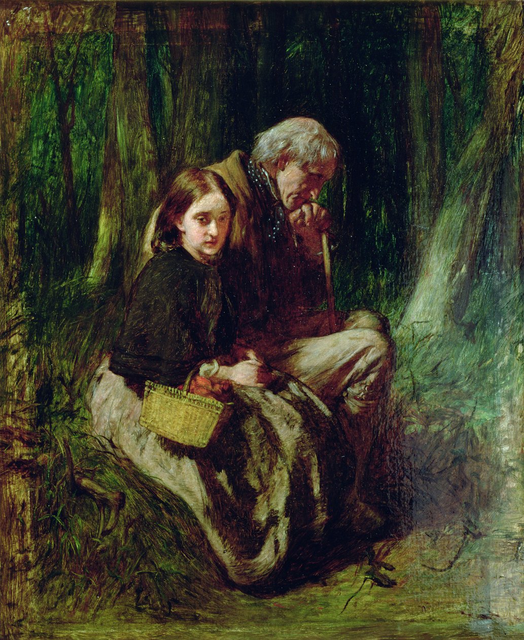 Lille Nell og hennes bestefar i skogen av William Quiller Orchardson