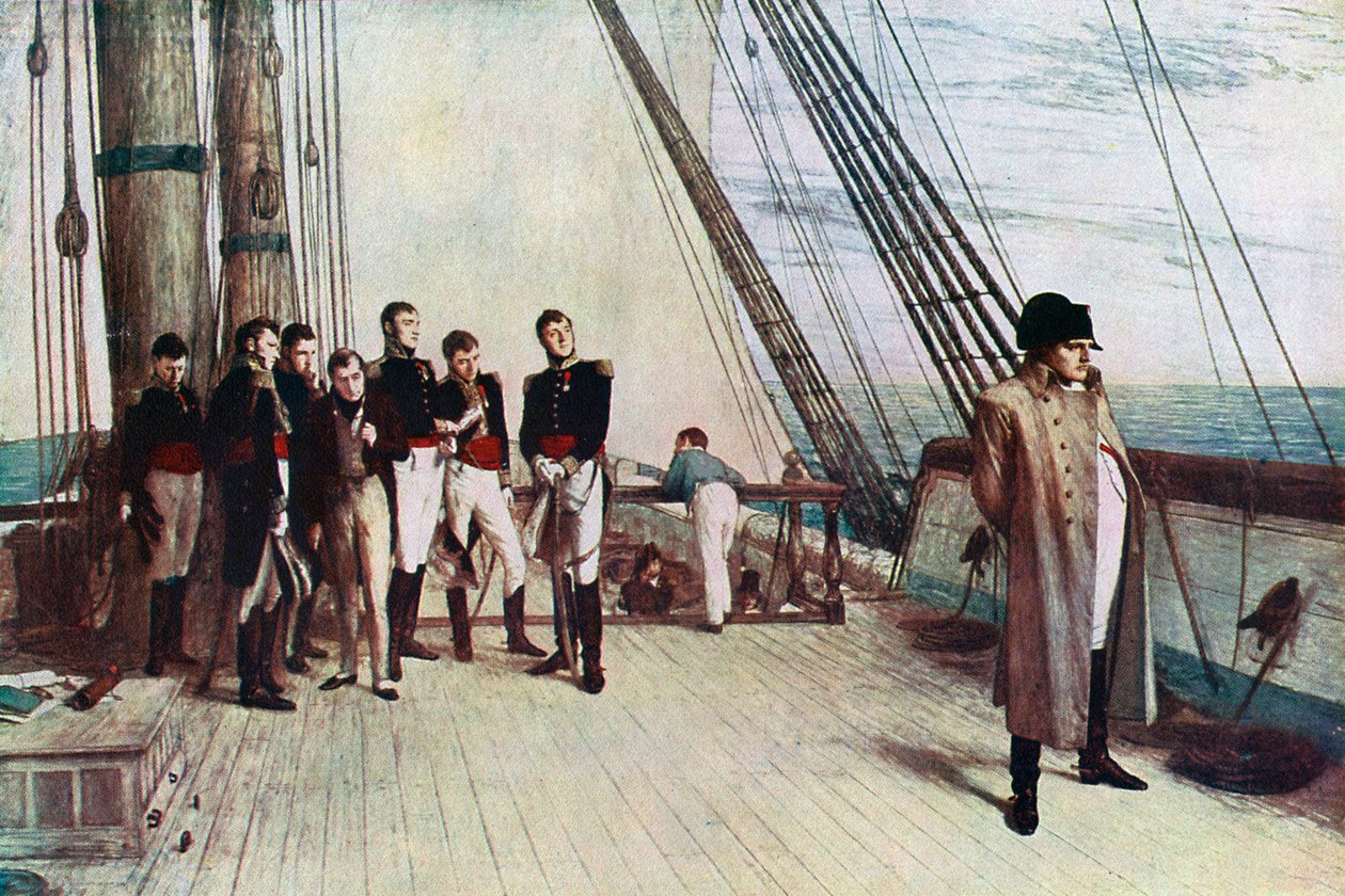 Napoleon om bord på Bellerophon, 1815, 1880. av William Quiller Orchardson