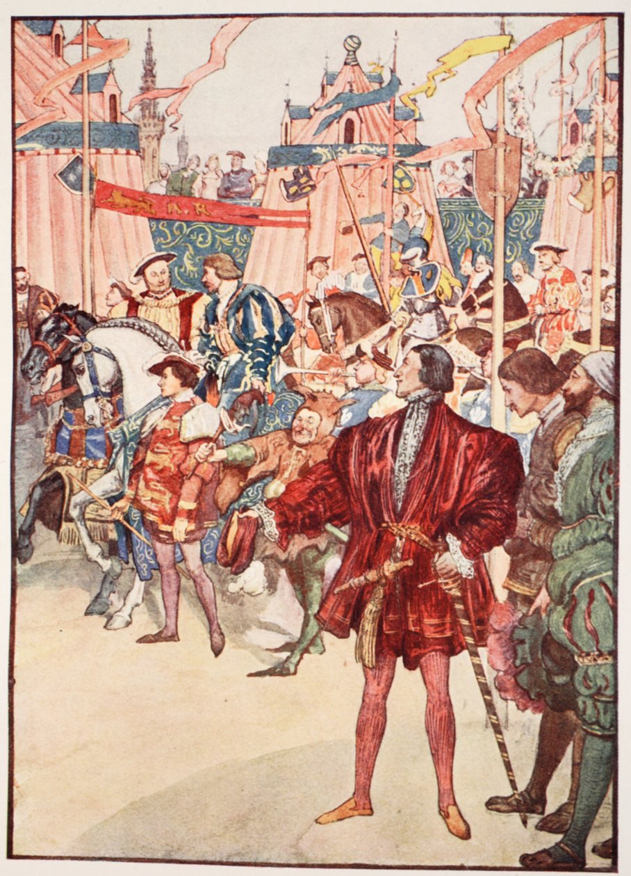The Field of the Cloth of Gold, juni 1520, illustrasjon fra 