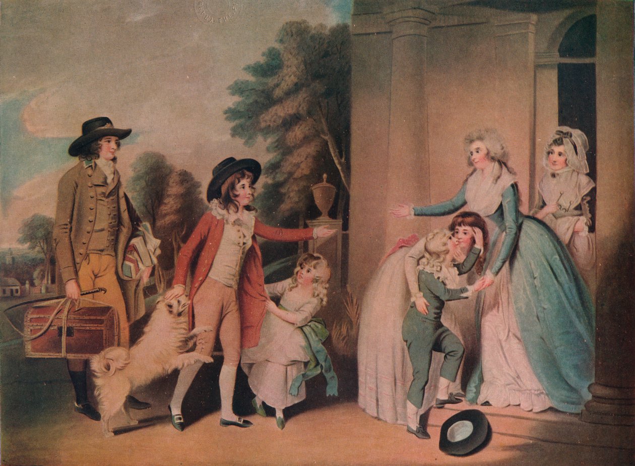 Dulce Domum eller returen fra skolen, 1790, 1919 av William Redmore Bigg