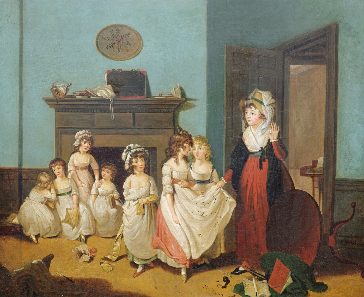 The Romps (olje på lerret) av William Redmore Bigg