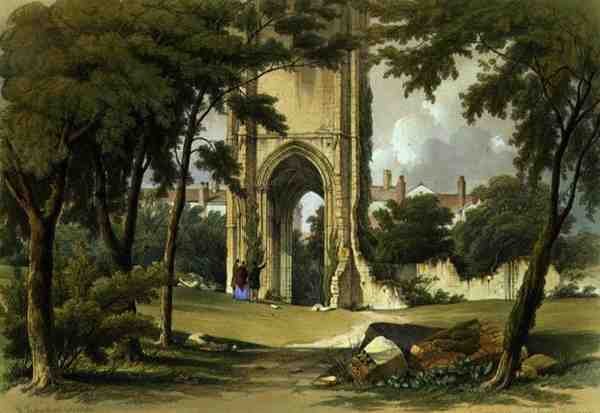 Grey Friars, Richmond, utsikt over tårnet, fra 