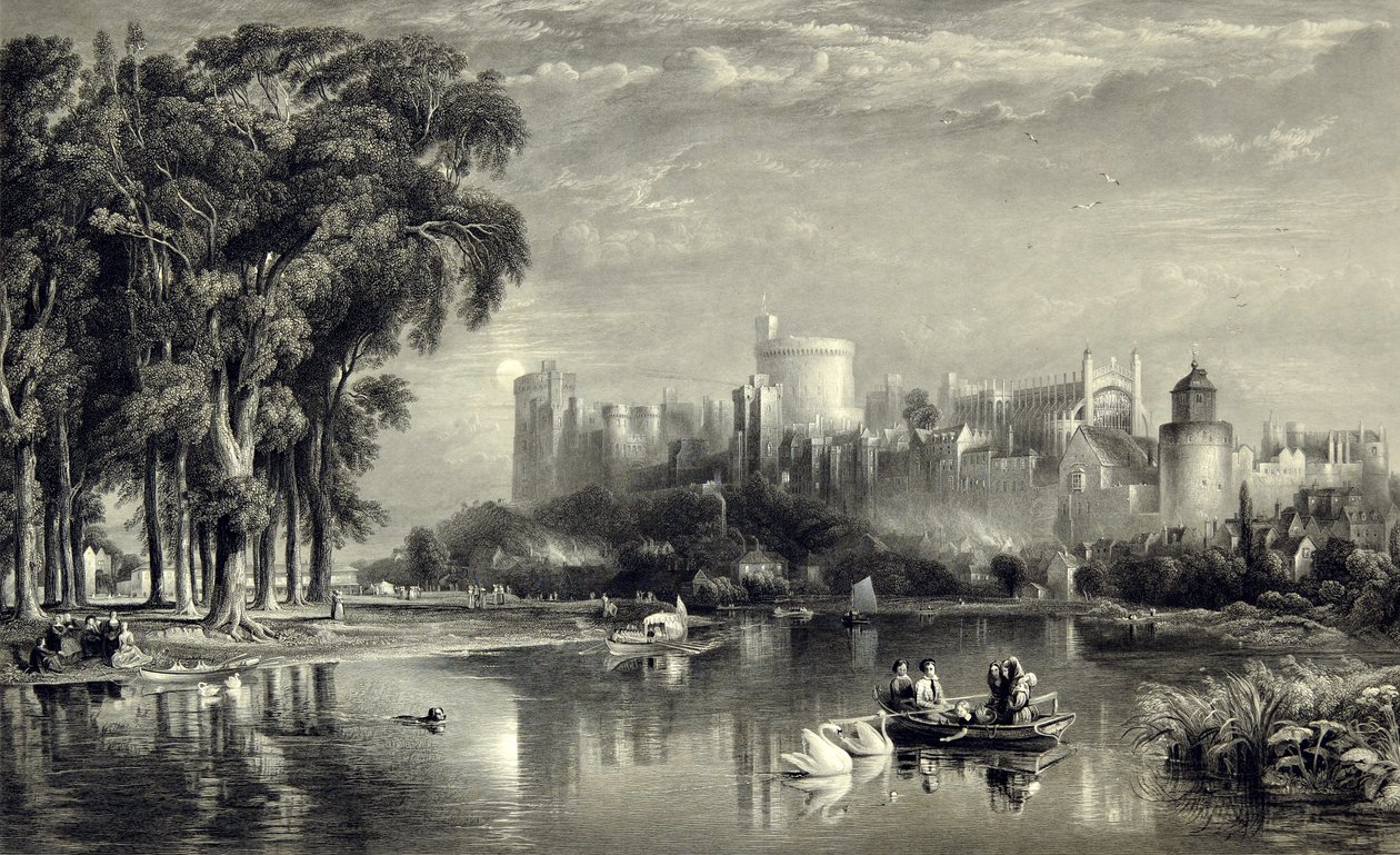 Windsor Castle fra nordvest av William Richardson