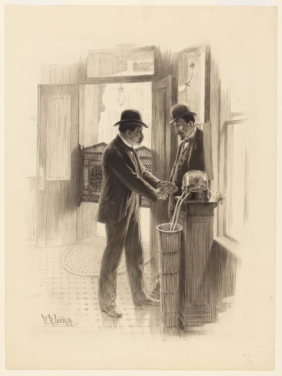 quot;Jeg tror ikke det går opp; jeg vet det går opp!quot; av William Robinson Leigh