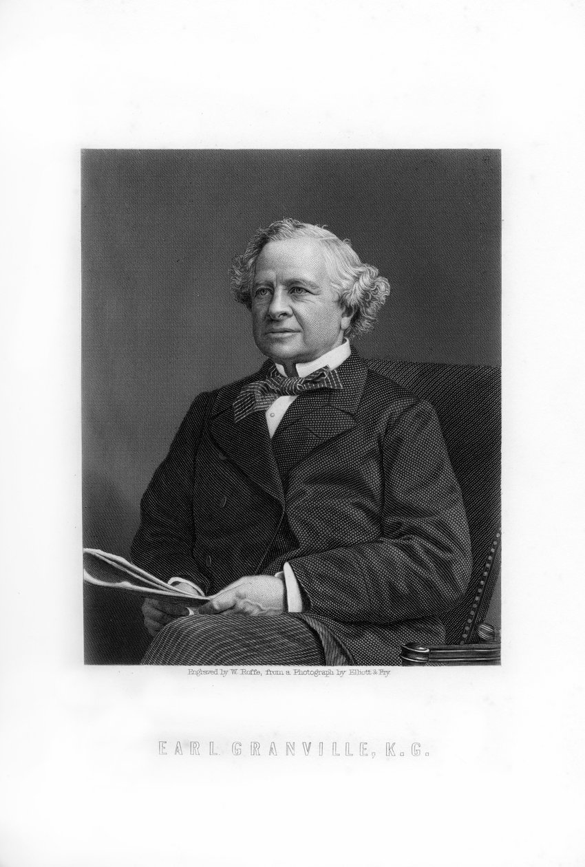 Granville George Leveson-Gower, 2. jarl Granville, britisk liberal statsmann, 1893. av William Roffe