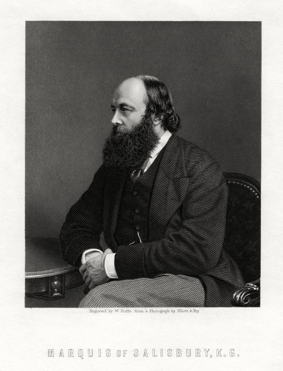 Robert Arthur Talbot Gascoyne-Cecil, 3. markis av Salisbury, britisk statsmann, 1800-tallet av William Roffe