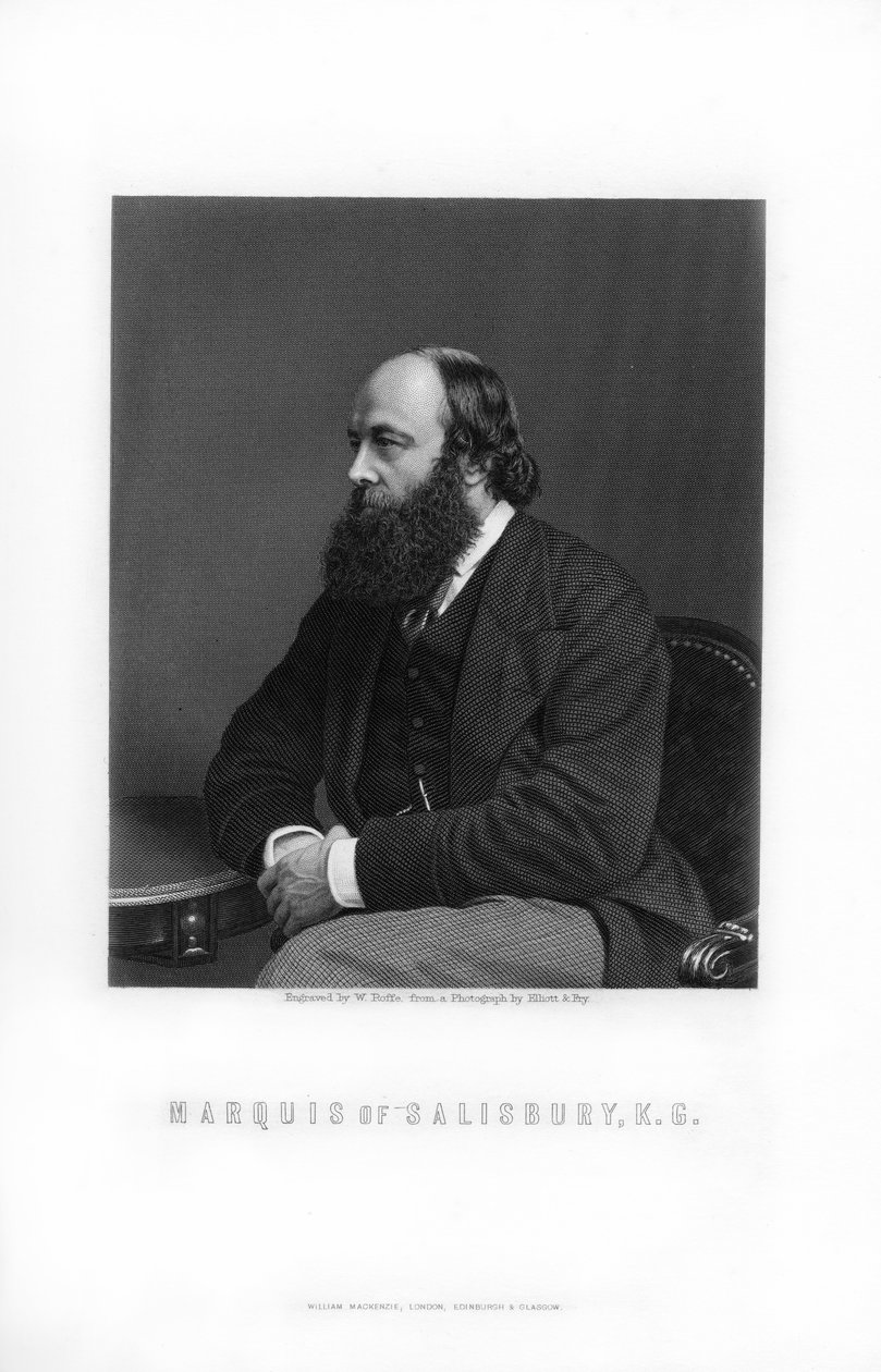 Robert Gascoyne-Cecil, tredje markis av Salisbury, britisk statsmann og statsminister, 1893. av William Roffe